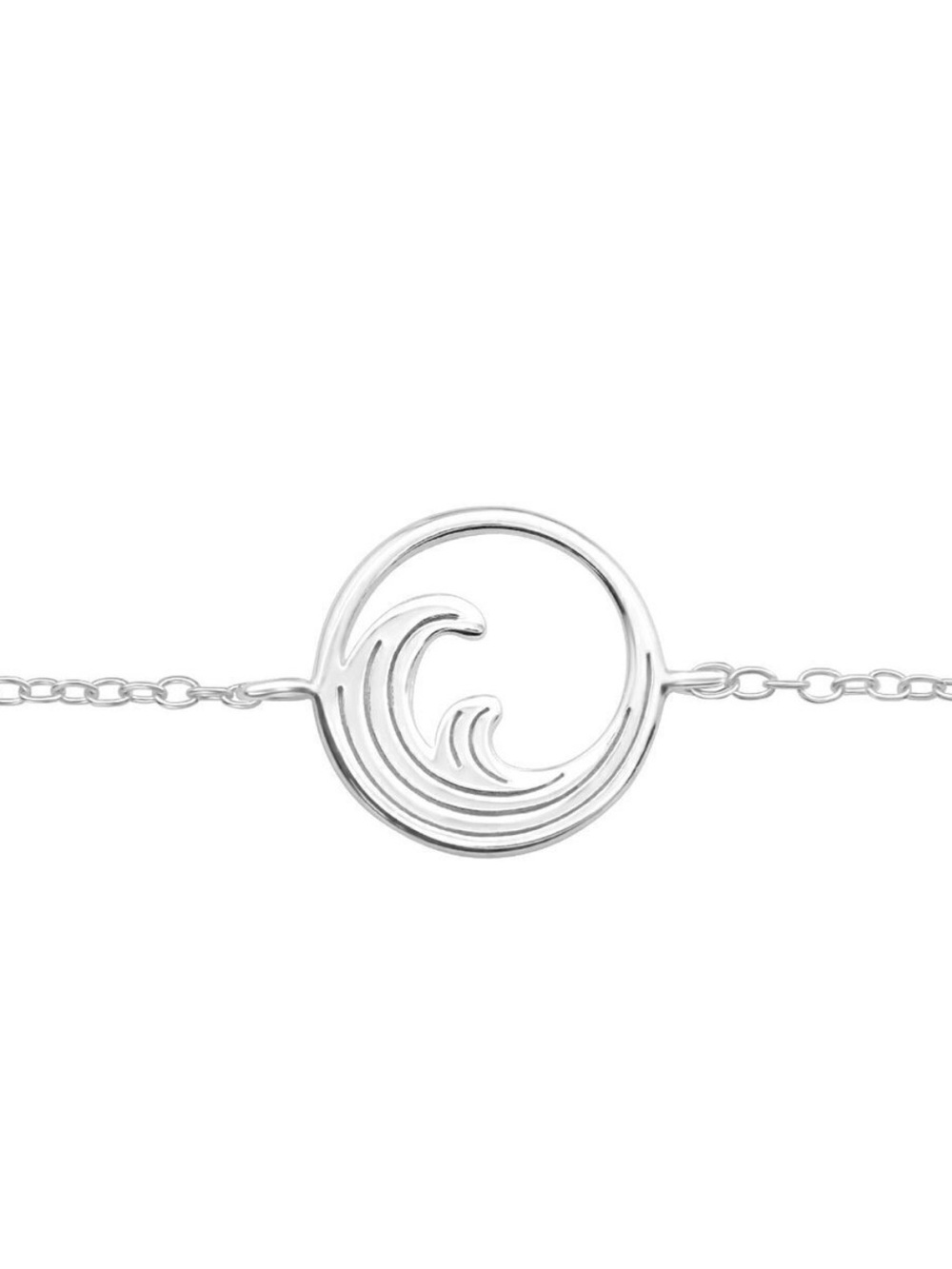 Sterling Silver Ocean Wave Bracelet